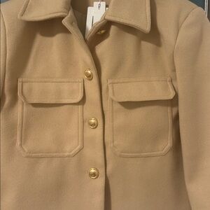 NWT Beige Button Jacket